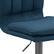 Alt View Zoom 17. CorLiving - Palmer Adjustable Channel Tufted Upholstered Barstool (set of 2) - Blue.