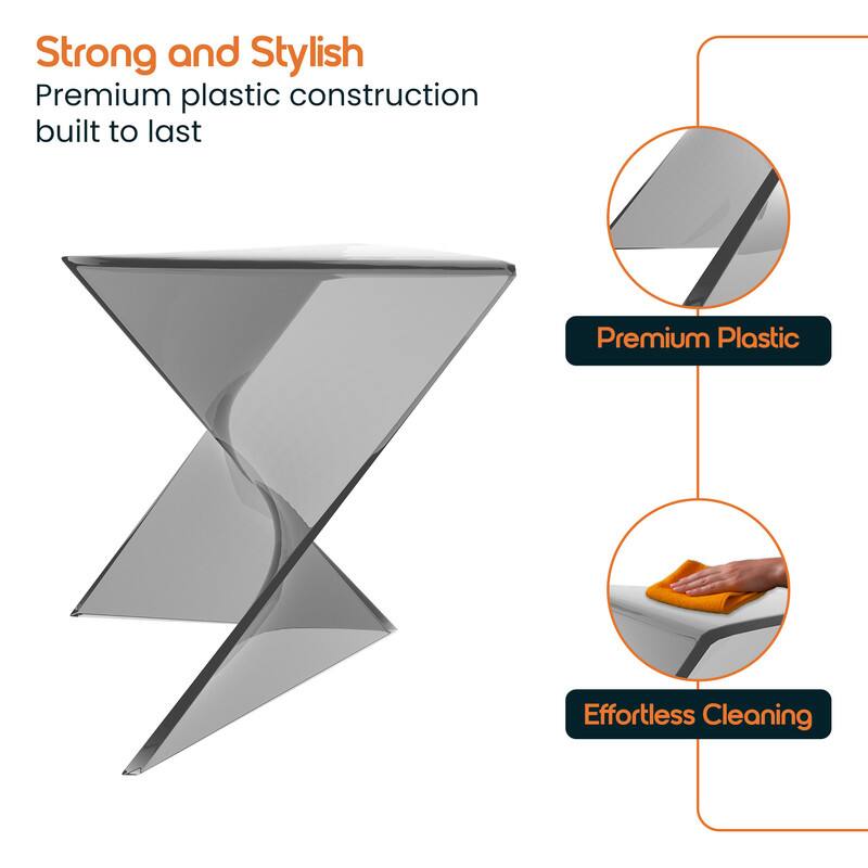 Strong and Stylish  
Premium plastic construction built to last  

Premium Plastic  
Effortless Cleaning