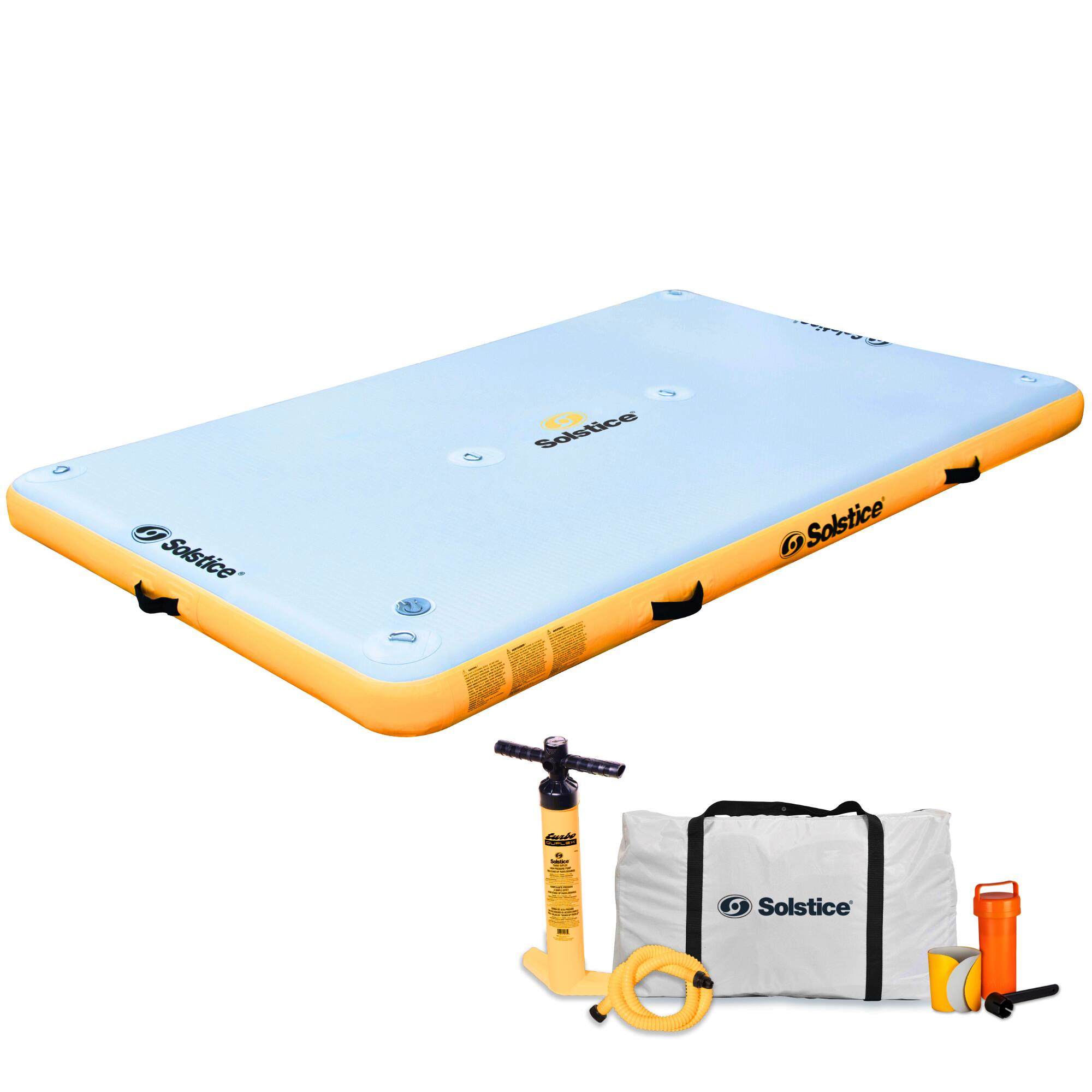 Solstice - 8 x 5 ft Inflatable Floating Dock Rafting Platform w/Pump & Bag, Multi - Classic 8 X 5 price history on PriceWatchPro