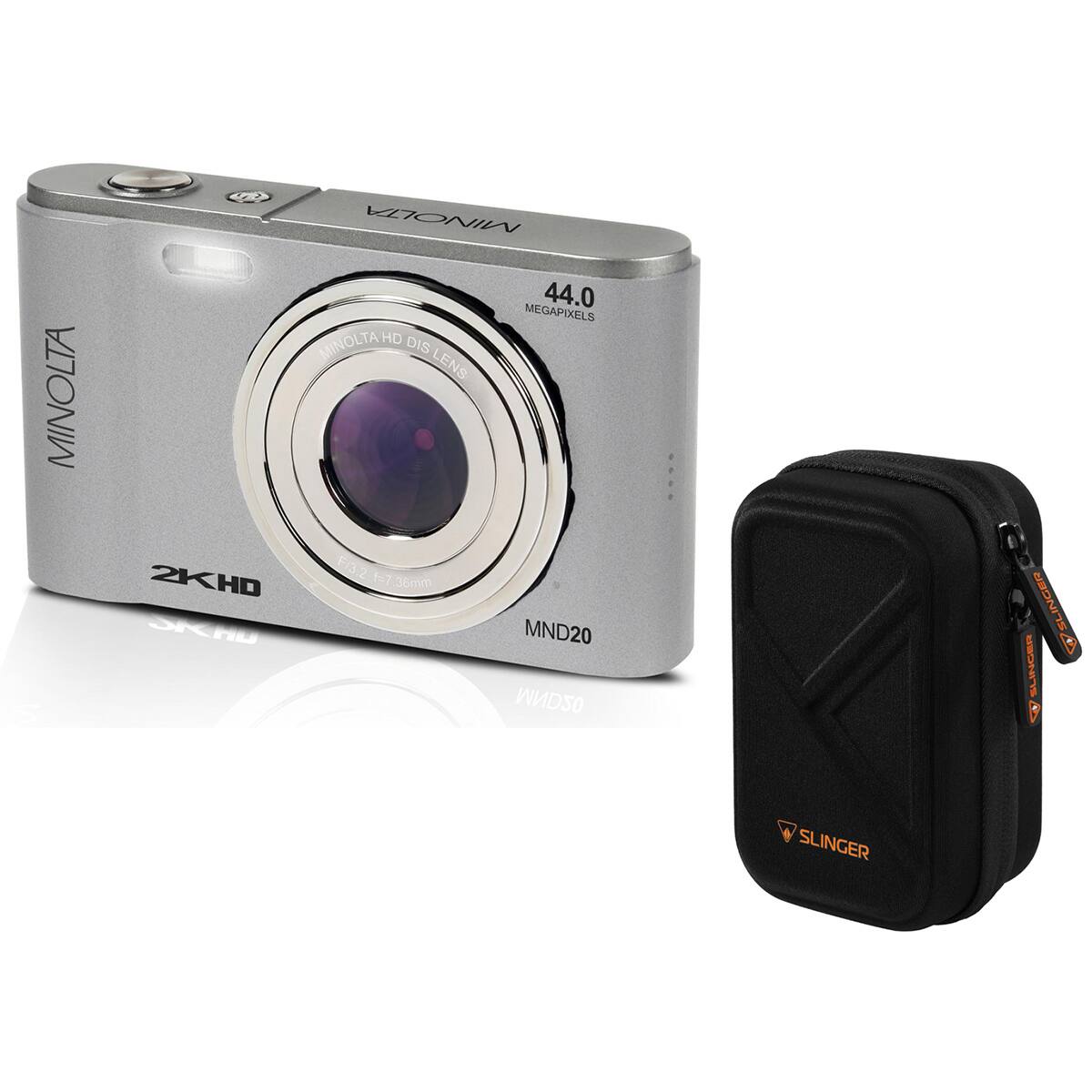 MINOLTA S  
MINOLTA 44.0 MEGAPIXELS  
MINOLTA HD DIS LENS  
2KHD F/3.2 1=7 36mm  
SKHD MND20  
MND20  
SLINGER