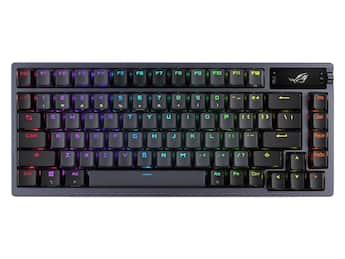 ASUS ROG Azoth 75 Wireless DIY Keyboard OLED, Hot Swap PBT Keycaps ASUS ROG Azoth 75 Wireless DIY Keyboard OLED, Hot Swap PBT Keycaps