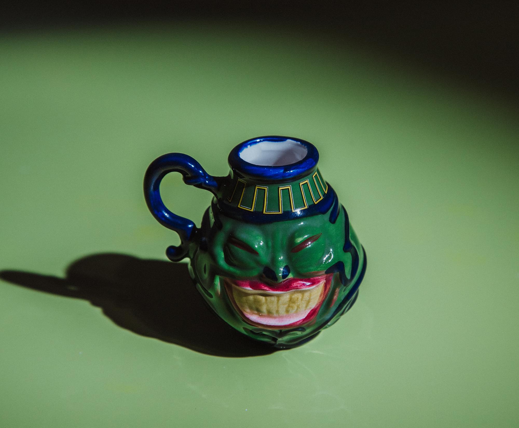 Alt View 3. Surreal Entertainment - Yu-Gi-Oh! Pot Of Greed Sculpted Ceramic Mini Mug | Holds 2 Ounces - Green.