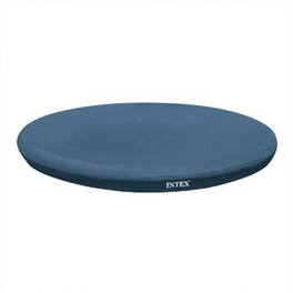 Intex - 10 Foot Easy Set Round Above Ground Swimming Pool Debris Vinyl Cover, Blue