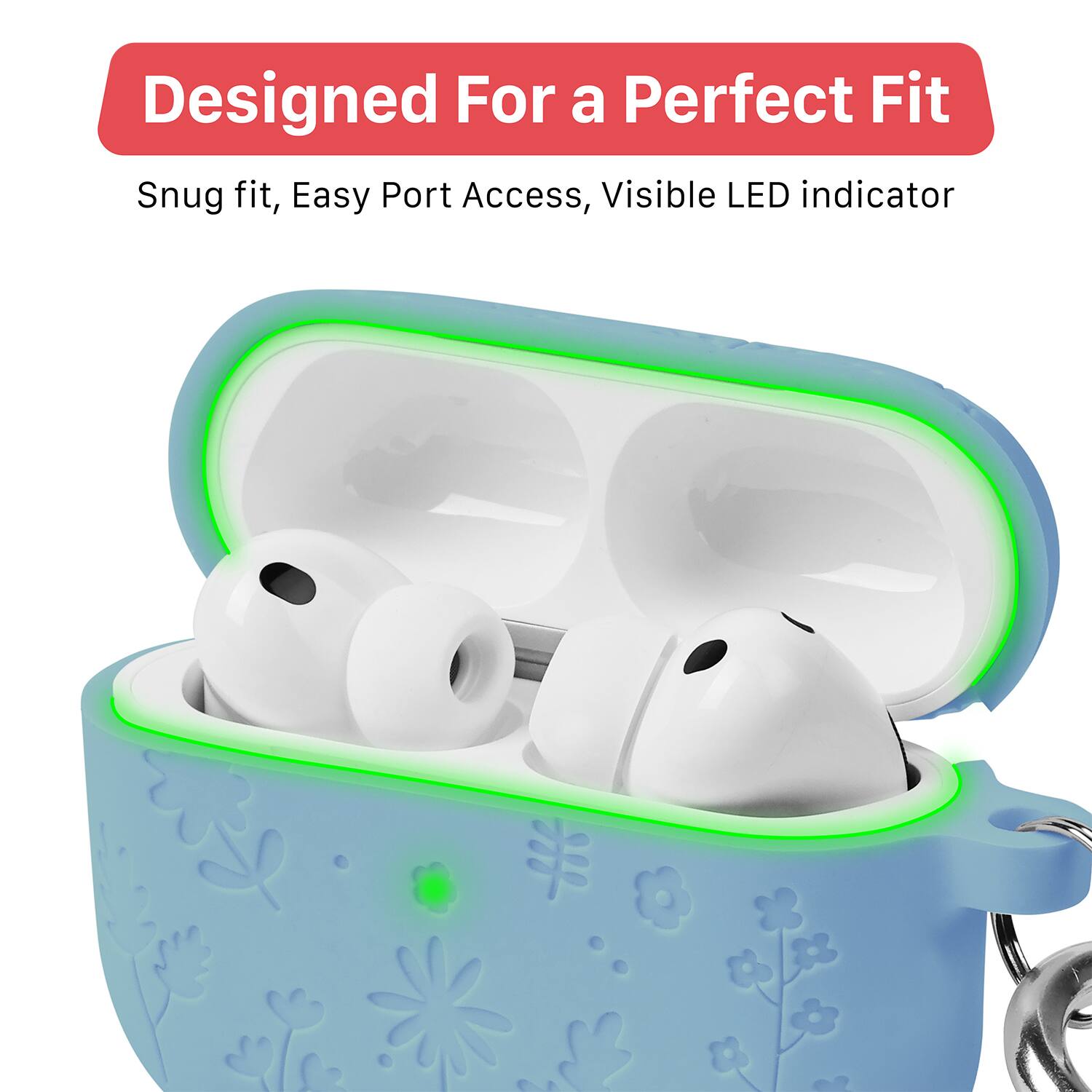 Designed For a Perfect Fit  
Snug fit, Easy Port Access, Visible LED indicator