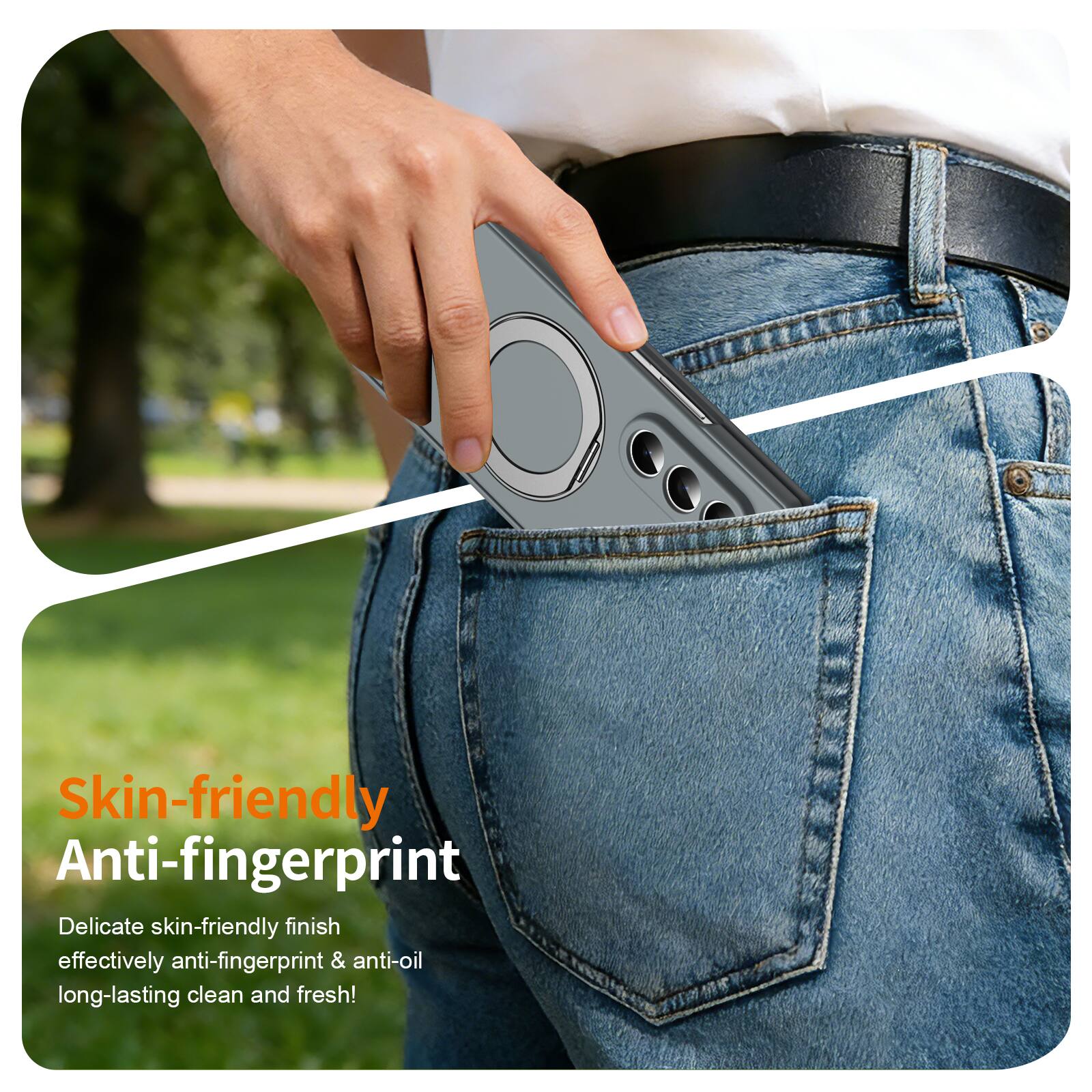 Skin-friendly Anti-fingerprint  
Delicate skin-friendly finish effectively anti-fingerprint & anti-oil long-lasting clean and fresh!