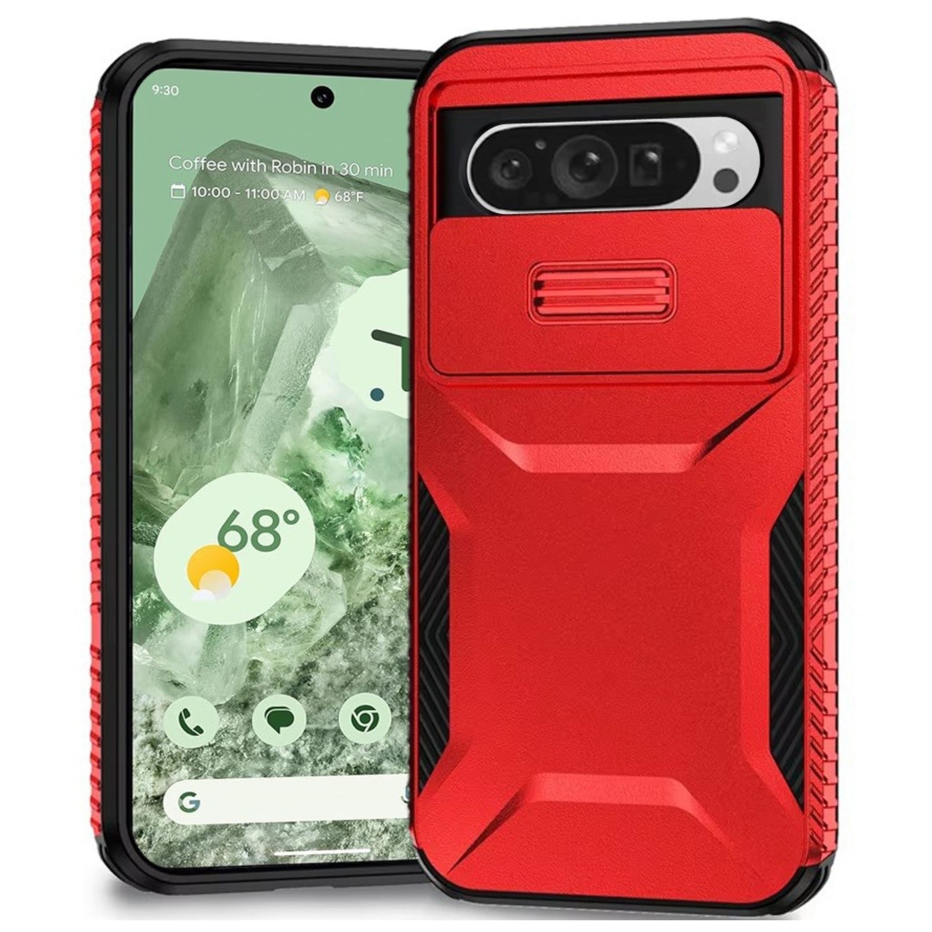 Kitcheniva - Rugged Camera Shield Grip Case For Google Pixel 9/9 Pro - Red price history on PriceWatchPro