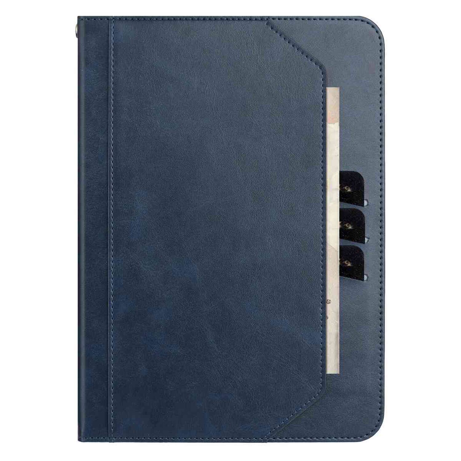 Back. Dteck - Retro PU Leather Folio Case for Apple iPad (A16) 11" 2025/iPad 10th Generation 2022,Shockproof Flip Kickstand Cover - Darkblue.
