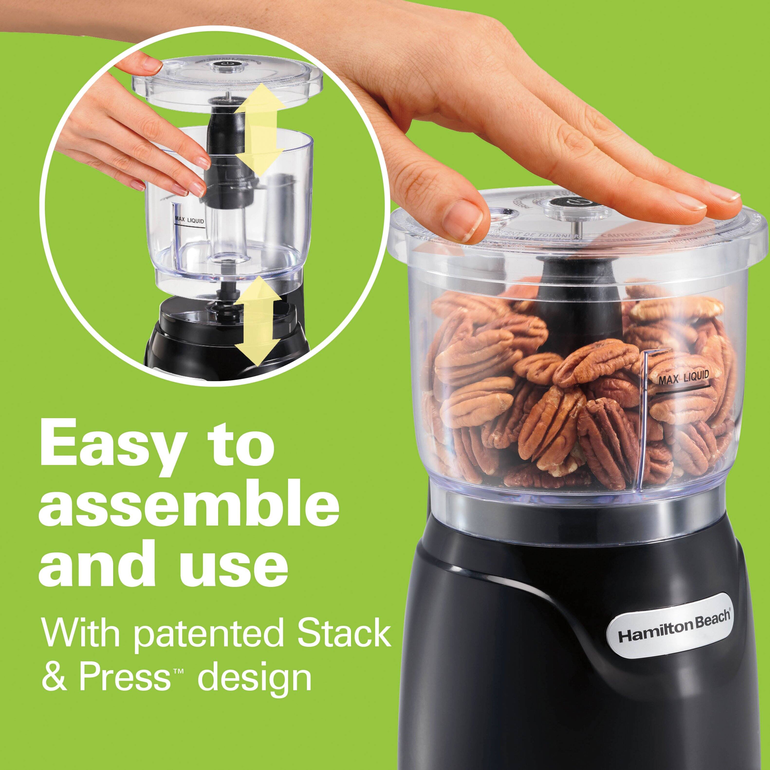 Easy to assemble and use  
With patented Stack & Press™ design
