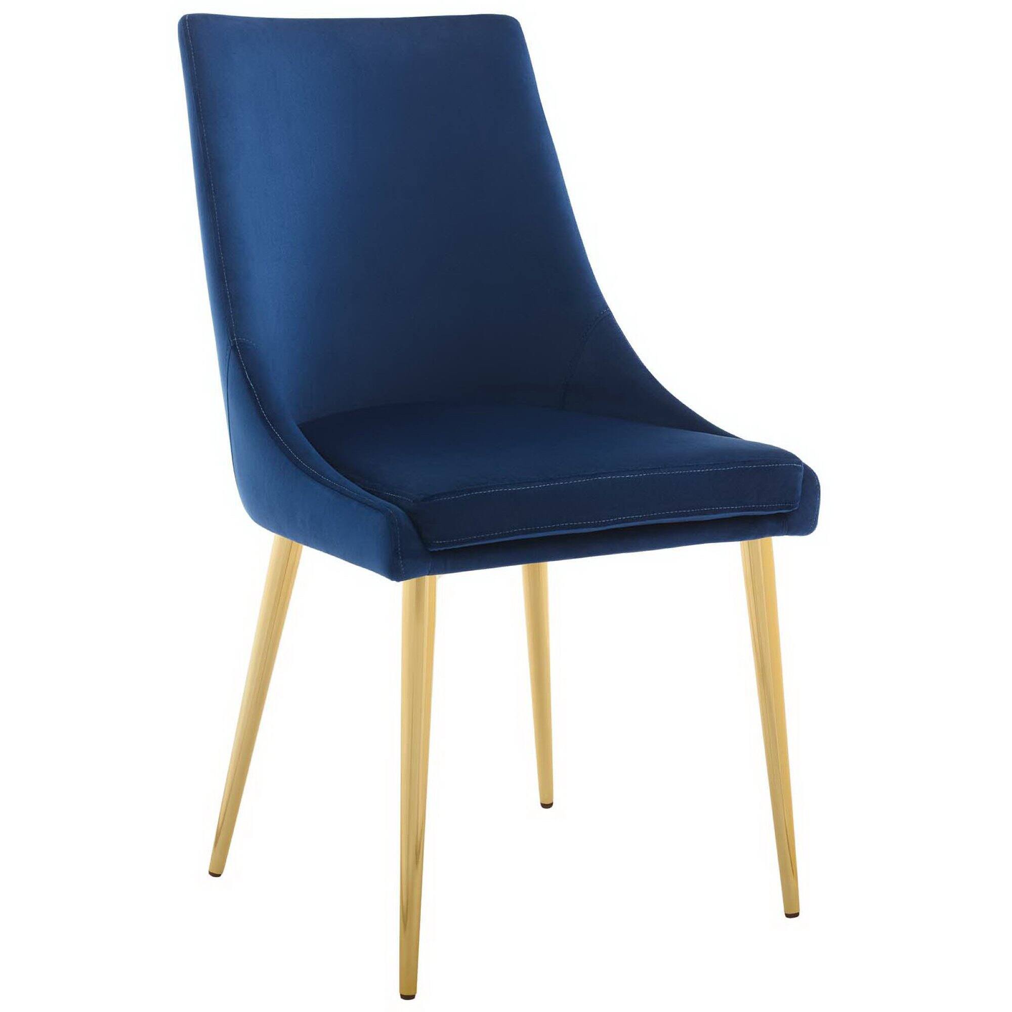 Angle. Modway - Viscount Modern Accent Performance Velvet Dining Chair by Modway - Navy.