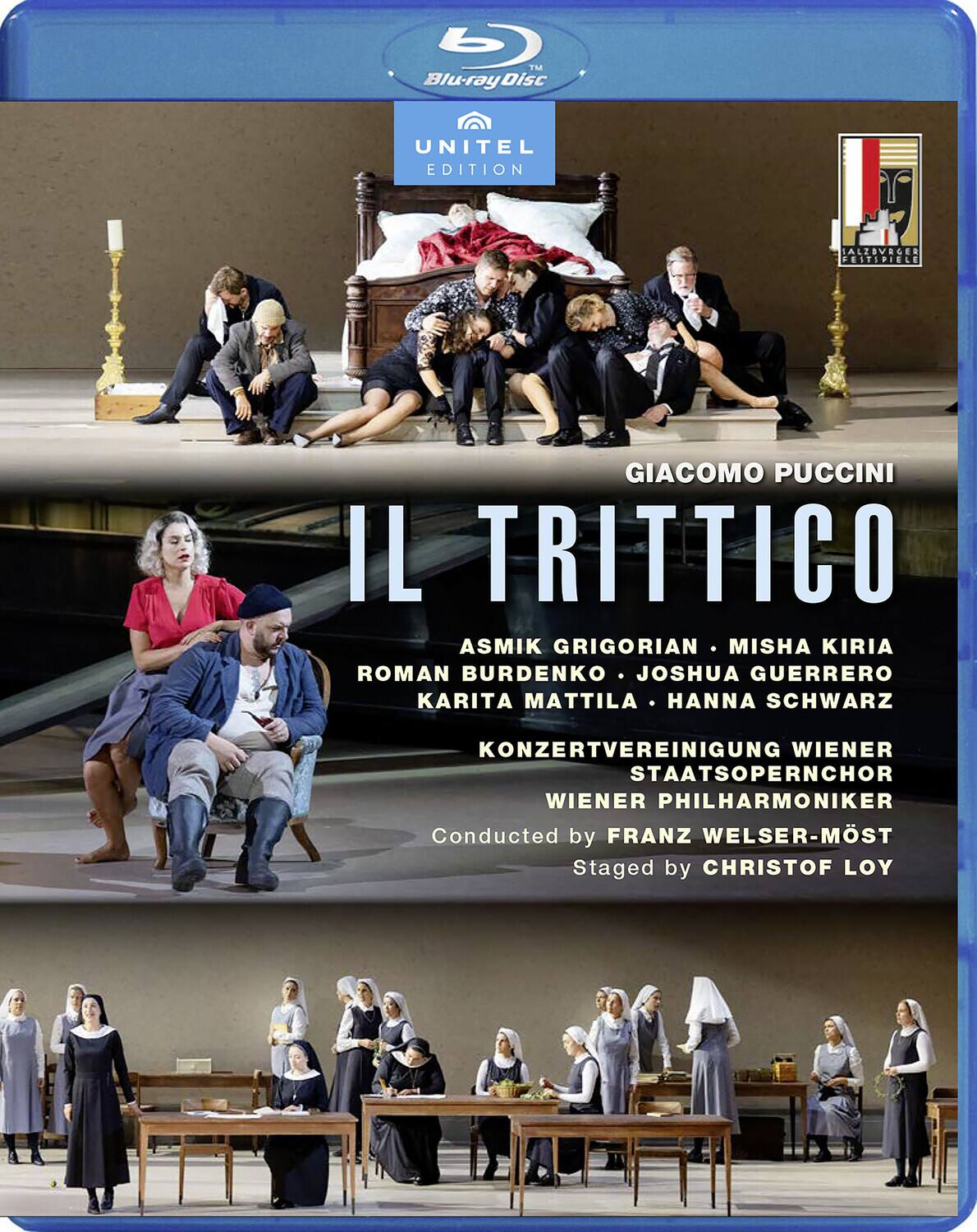 Front. Asmik Grigorian - Il Trittico from Salzburger Festspiele   - BLU-RAY.