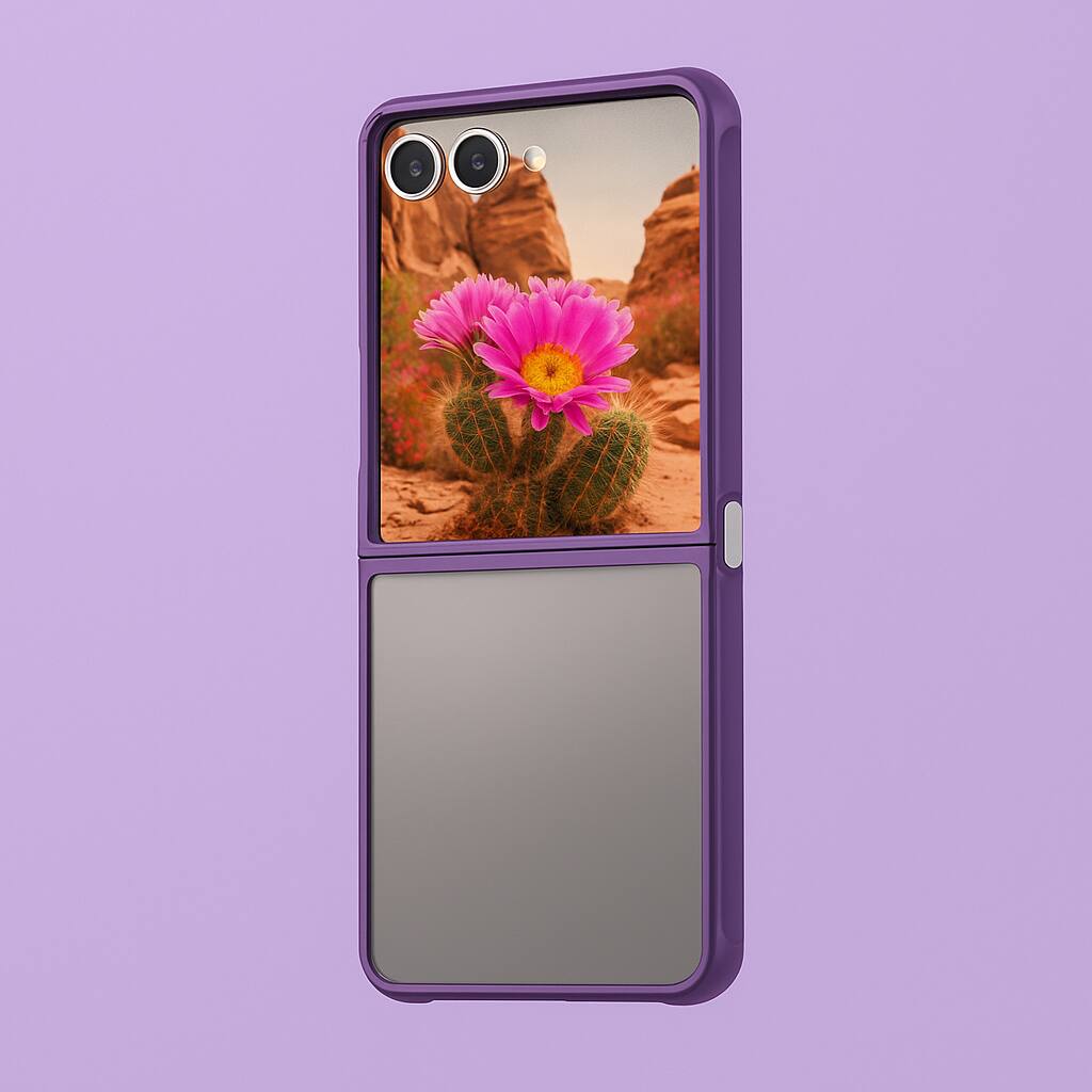 Alt View 8. Sahara - Venture Series Matte Case for Samsung Galaxy Z Flip7 - Purple Orchid.