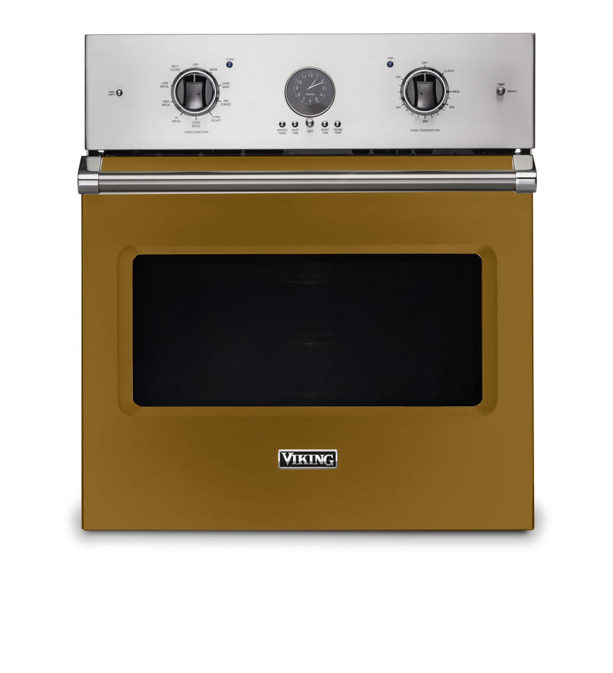 Viking - 27" Built-in Single Electric Convection Wall Oven - Golden Hour - Front_Zoom