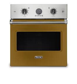 Viking - 27" Built-in Single Electric Convection Wall Oven - Golden Hour