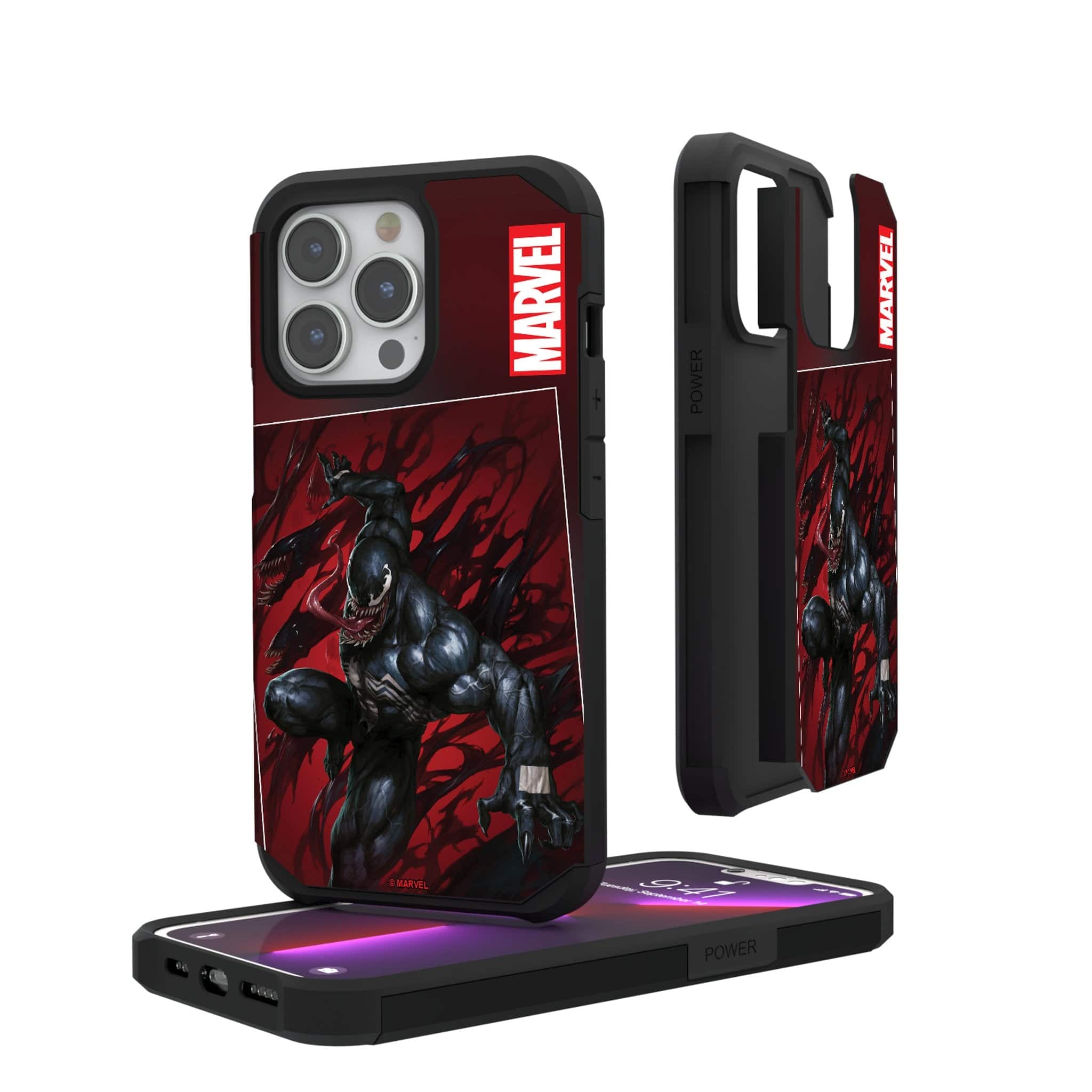 Photos - Case MARVEL Keyscaper -  Cover Art Rugged Phone  - Apple iPhone 15 Pro Max - Venom 1 KRG15M 