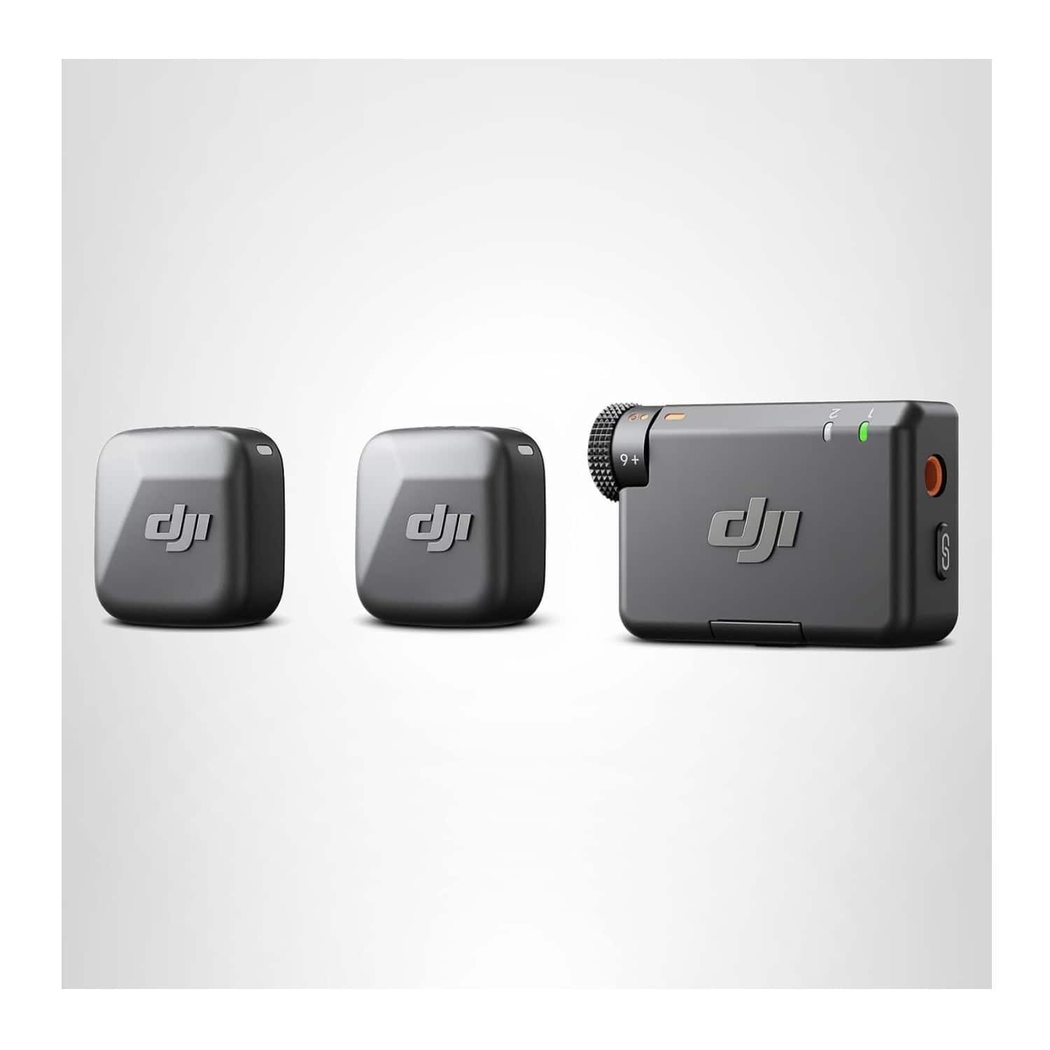 DJI - Mic Mini (2 TX + 1 RX) Wireless Lavalier Microphone for 2-Person (Black)