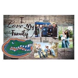 Fan Creations - Florida Gators 11" x 19" I Love My Family Clip Photo Frame - Multicolor
