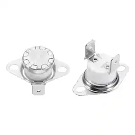 Unique Bargains - 2pcs KSD301 Thermostat 160°C/320°F 16A Normally Closed N.C Thermal Cutoff Switch for Microwaves/Oven Ceramic - Silver
