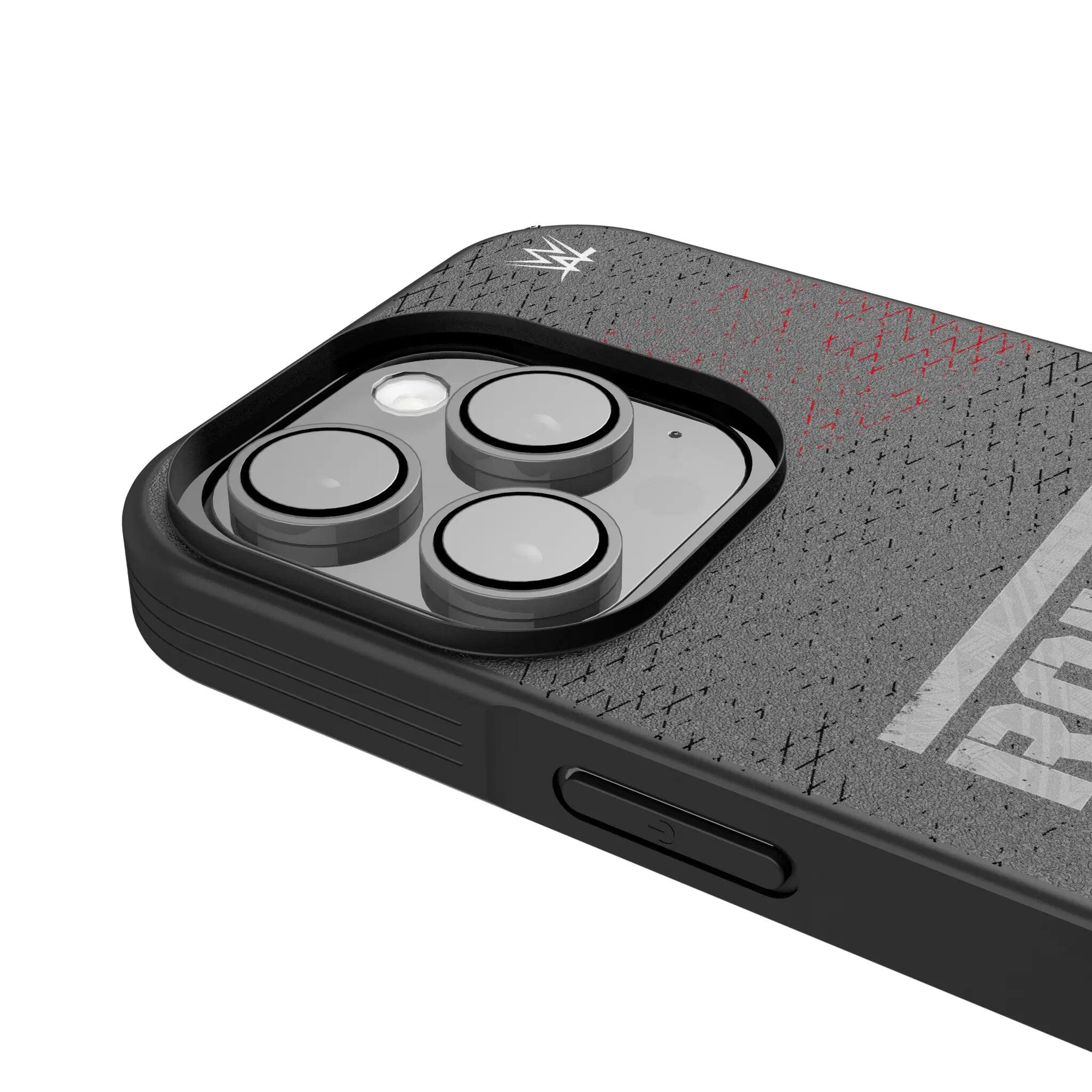 Left. Keyscaper - WWE Steel Bump Phone Case - Apple iPhone 15 Pro - Roman Reigns.