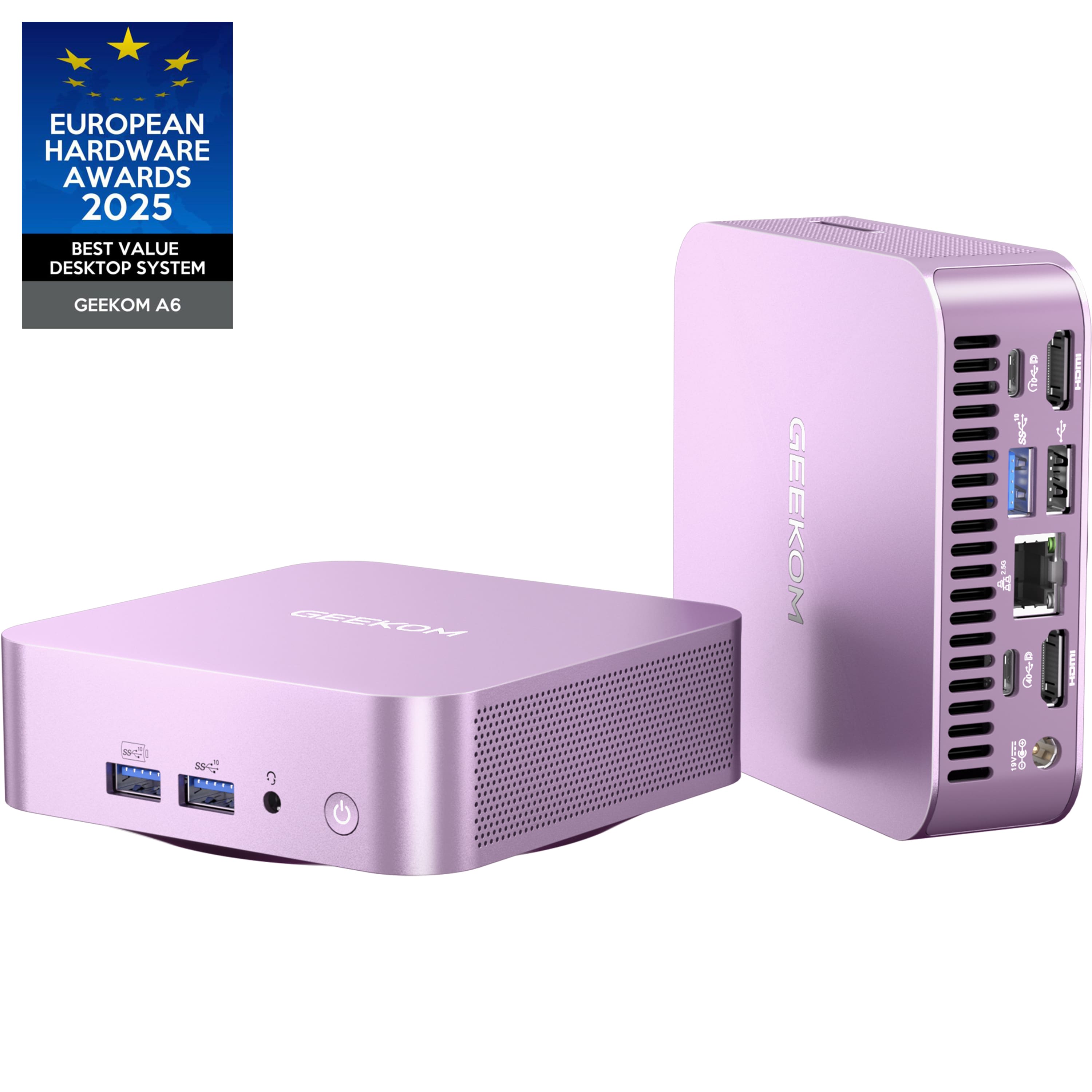 Geekom A6 Mini PC with AMD Ryzen 7 6800H, 32GB DDR5 RAM, 1TB