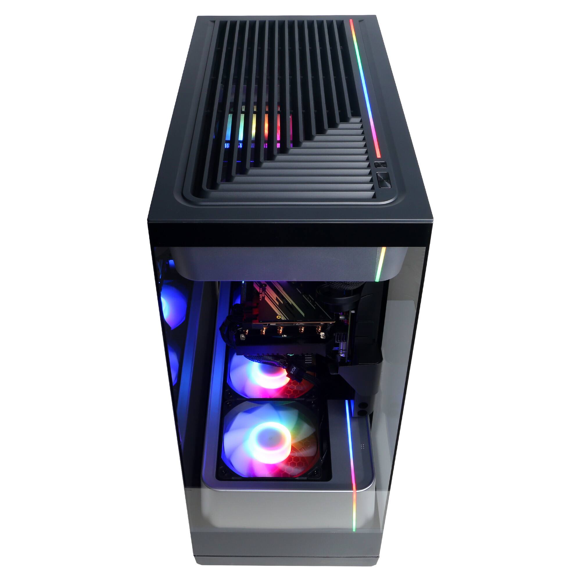 Alt View 13. CyberPowerPC - Gaming Desktop - AMD Ryzen 7 8700F - AMD Radeon RX 7700 16GB - 16GB DDR5 - 1TB PCIe 4.0 SSD Storage - Black.