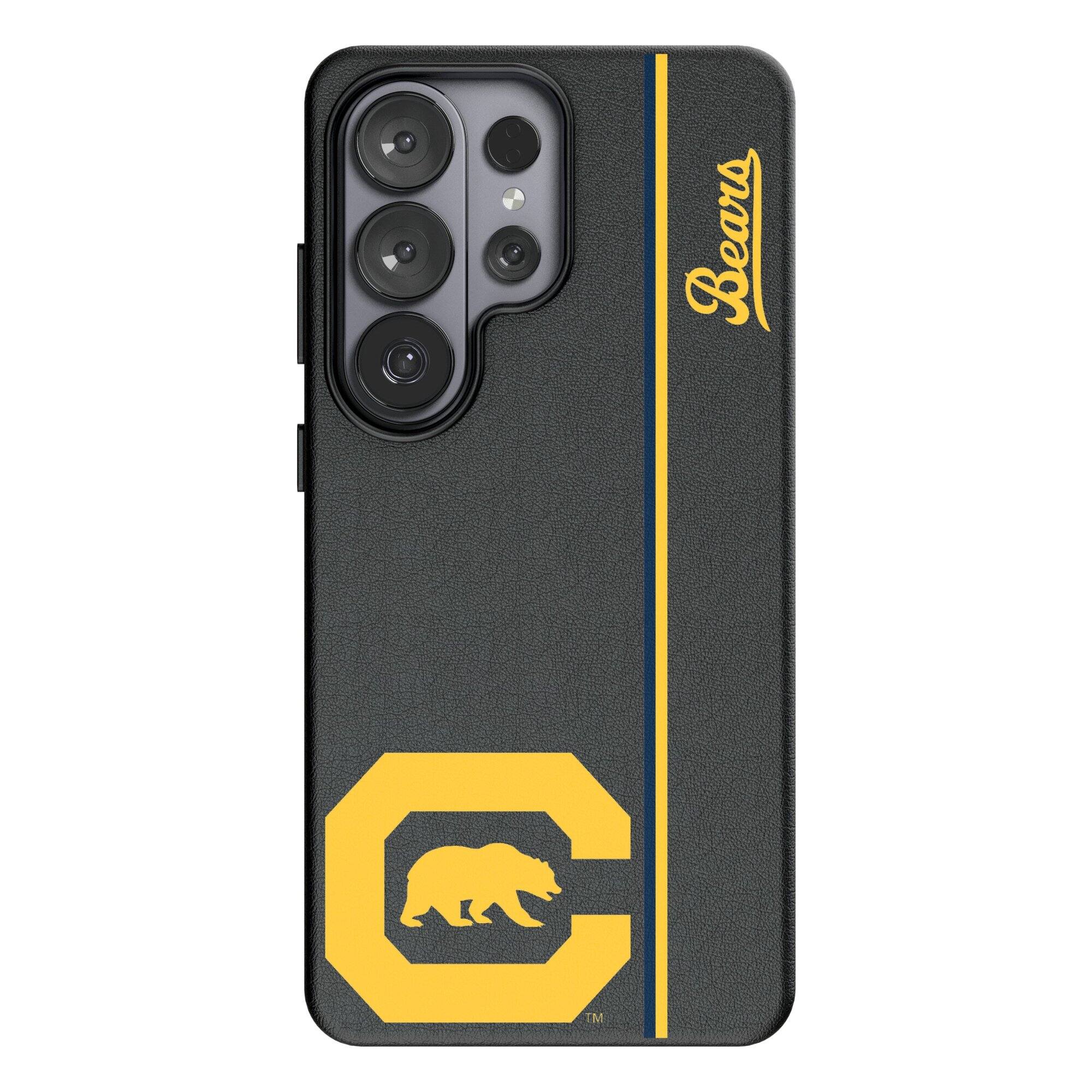 Front. Keyscaper - Cal Bears Galaxy Magnetic Bump Case - S25 Ultra - Black.