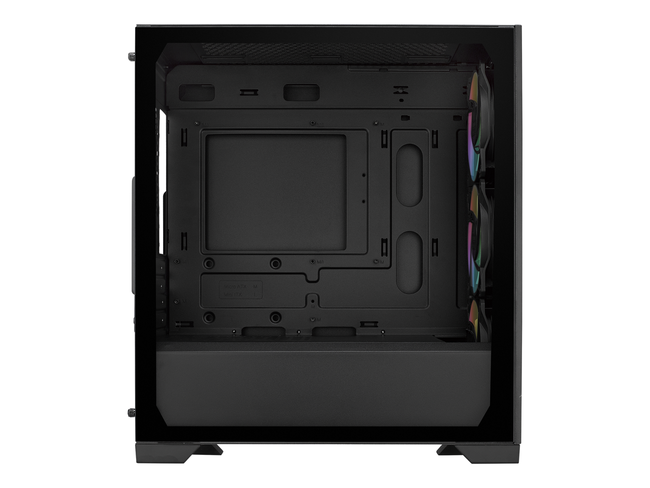 Alt View 10. Cooler Master - Cooler Master Elite 302 Micro-ATX Case, 365mm GPU, 280mm AIO, Tempered Glass, Triple 120mm aRGB PWM Fan - Black.