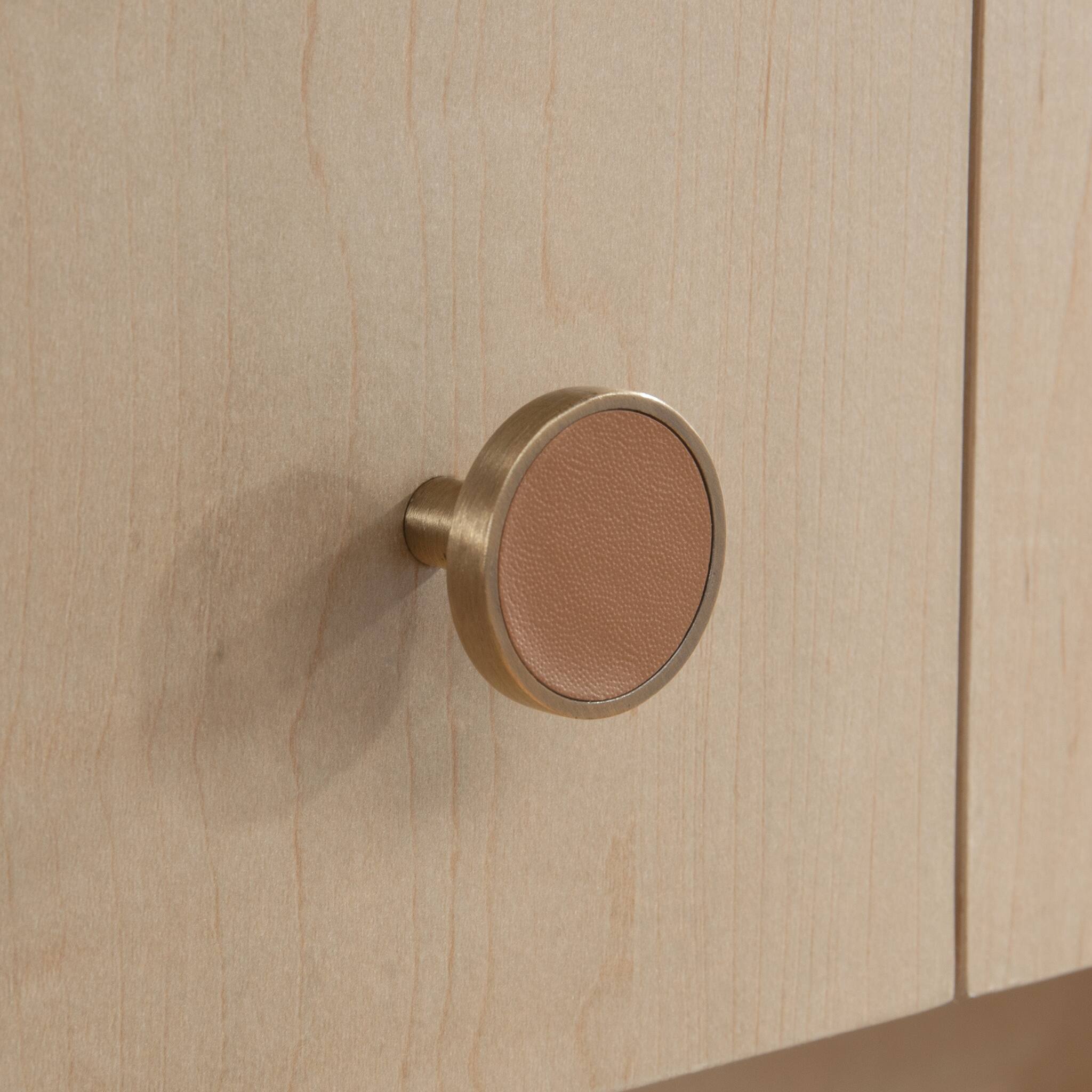 Alt View 1. TinyHomie - Desktop Hutch Brown finish.