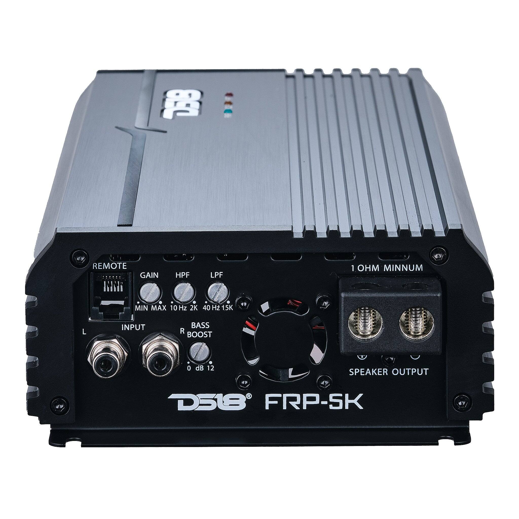 690  
REMOTE GAIN IN  
HPF  
LPF  
1 OHM MINIMUM  
MIN MAX 10 Hz 2K 40 Hz 15K  
L  
INPUT  
BASS R BOOST  
0  
0 dB 12  
SPEAKER OUTPUT  
D518 FRP-SK