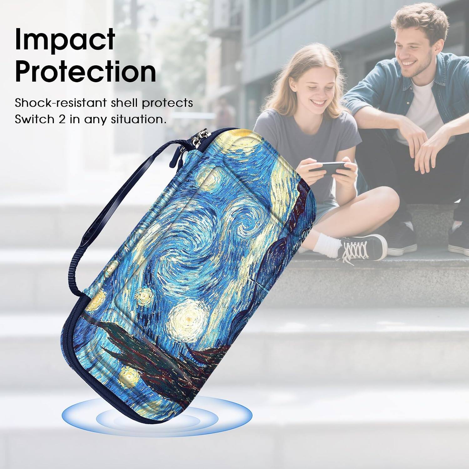 Impact Protection  
Shock-resistant shell protects Switch 2 in any situation.