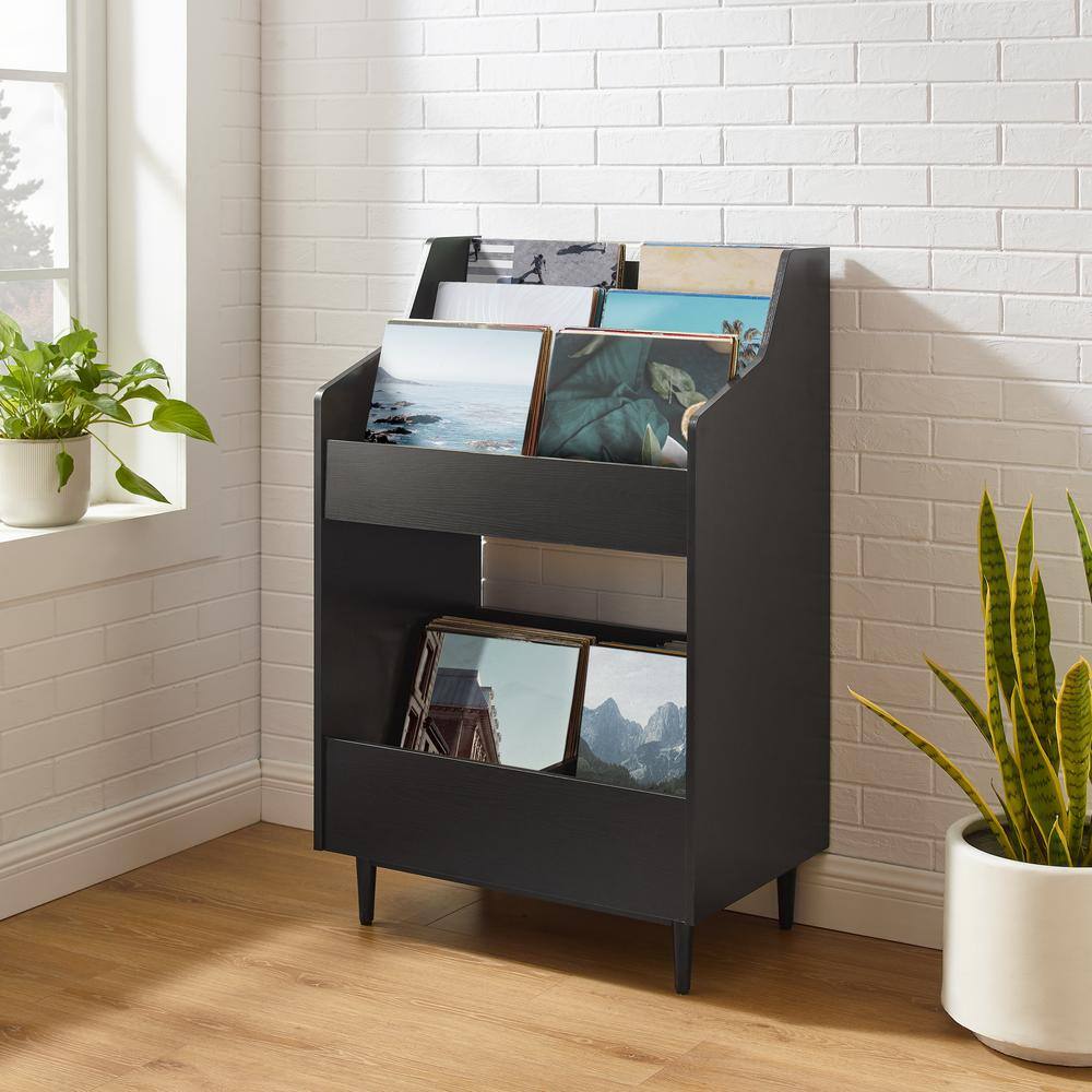 Alt View 8. Crosley Furniture - Liam Vinyl Record Storage Stand - Black.
