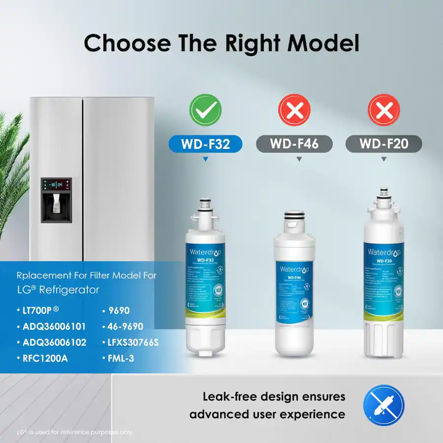 Waterdrop WD LT700P 3 Refrigerator Water Filter 3 Pack White Best Buy waterdrop-wd-lt700p-3-refrigerator-water-filter-3-pack-white-best-buy