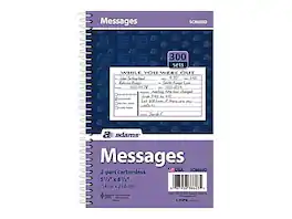Adams - Phone Message Pad, 5.5" x 8.5", Ruled, 100 Sheets/Pad - White