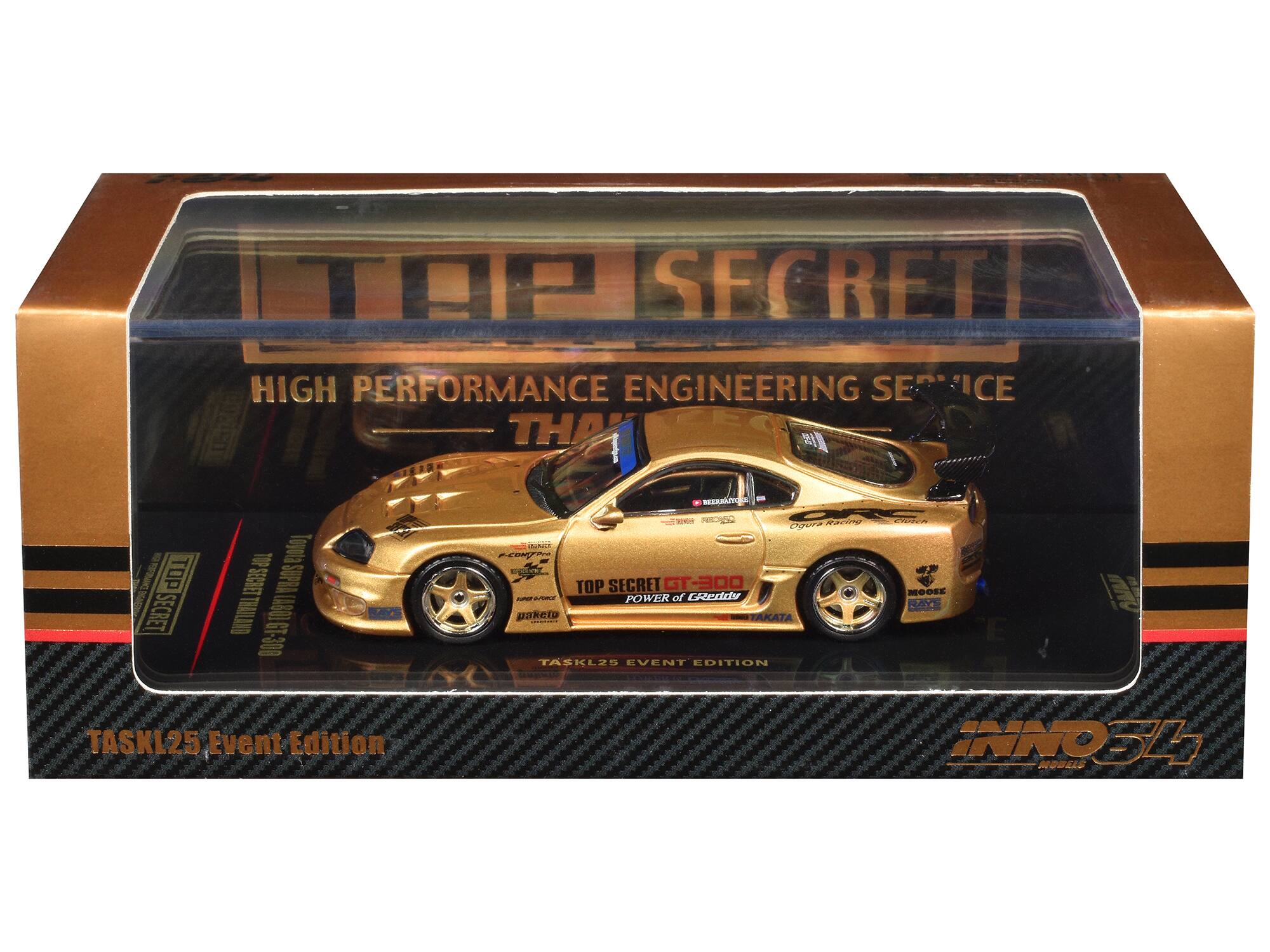 TOP SECRET HIGH PERFORMANCE ENGINEERING SE: SERVICE CE THA  
3 TOP SECRET TOYOYA L38S9S SUPRA TH 10911 ENTRY OBT 80C-1 - BAYS - - RESULT W PEE- Dora R  
FEA OM TOP SECRET GT-300  
POWER of Gedtdy paketo - TAKATA: - TASKLID EVENT EDITION addd MOOEE RAYE TASKL25 Event Edition INNO34 MODELS