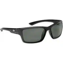 Flying Fisherman - Cove Polarized Sunglasses - Matte Black/Smoke