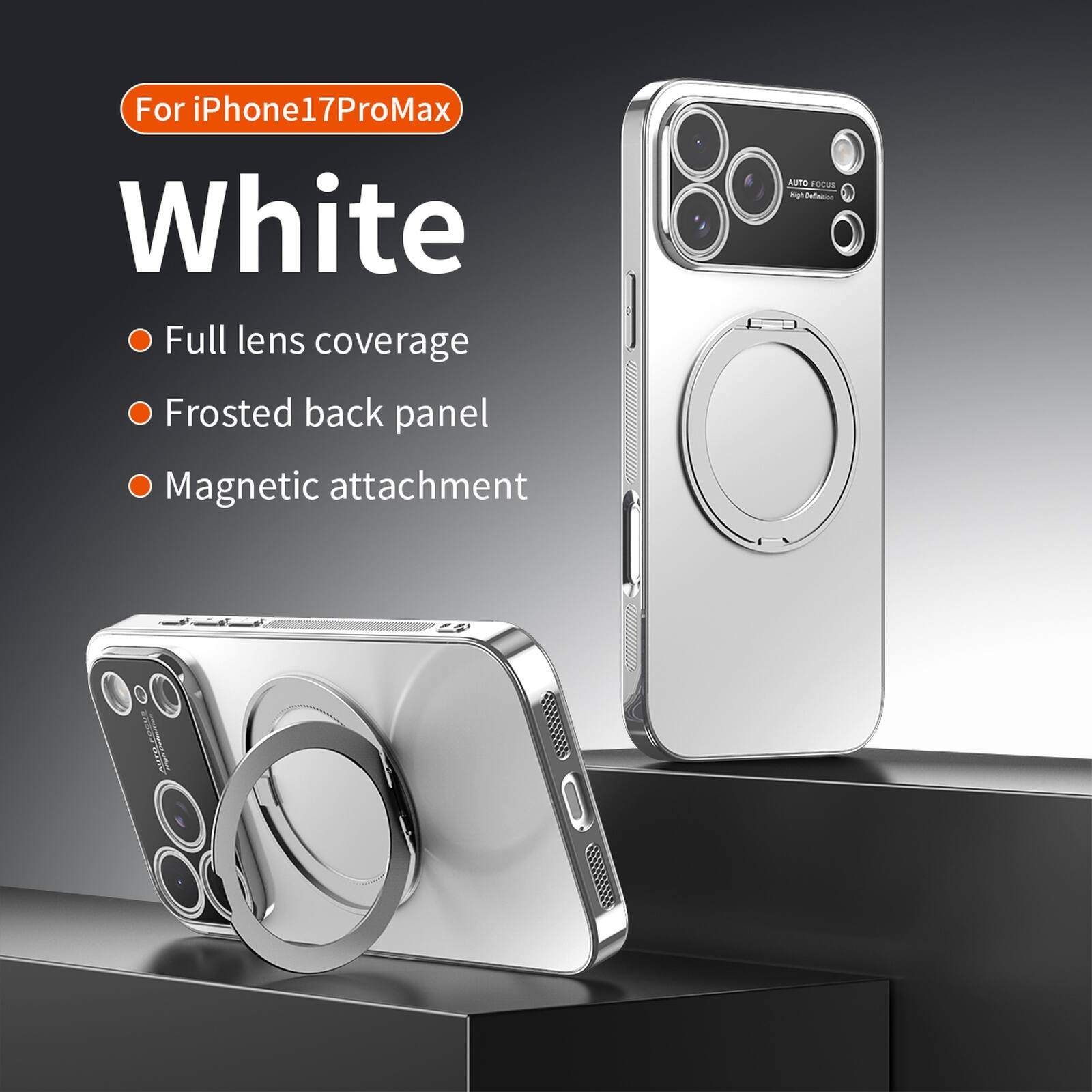 Dteck for Apple iPhone 17 Pro Max Magnetic Plated Case,with 360 ...