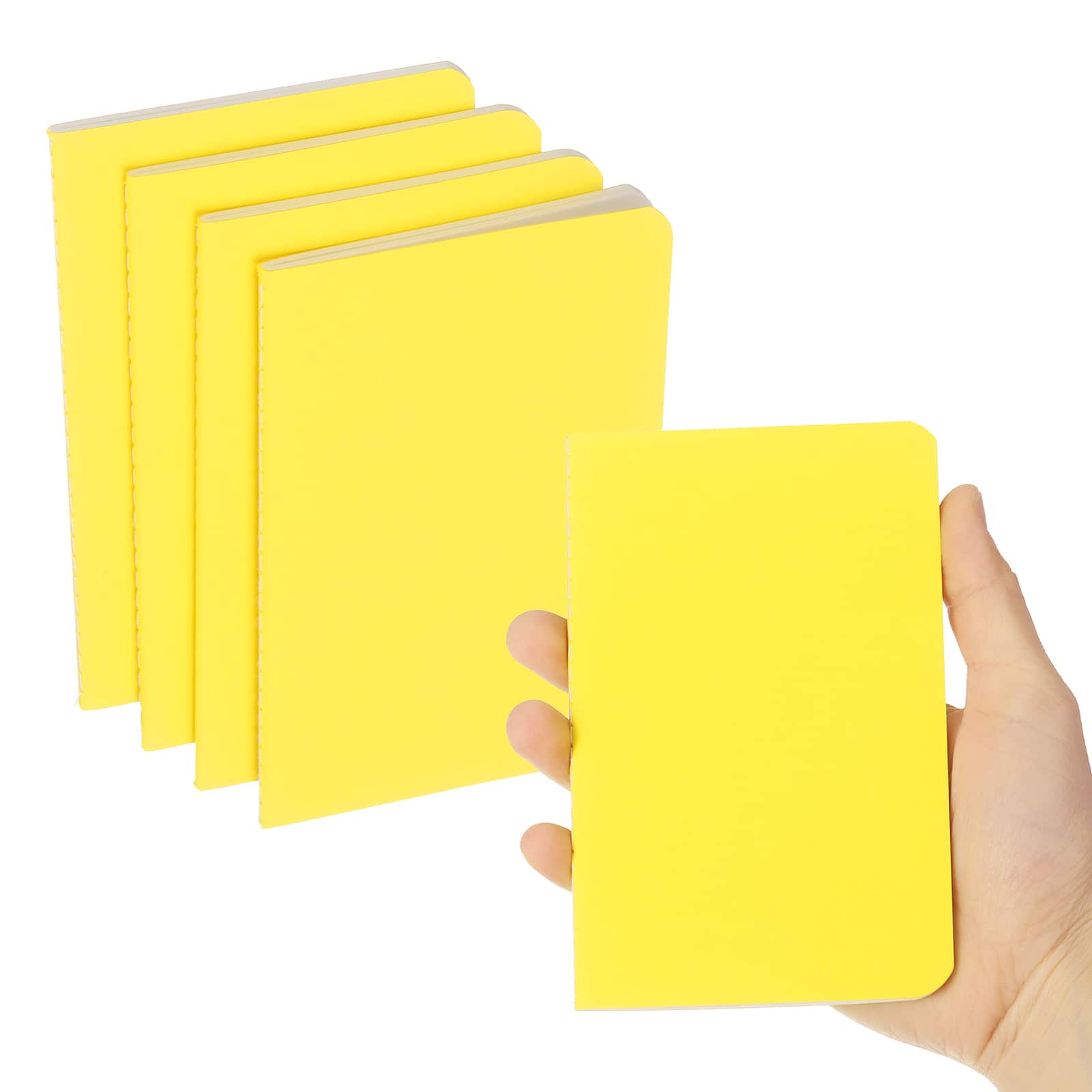 Unique Bargains - 6pcs A6 Notebook, Mini Pocket Kraft Memo Notepads Lined Sketchbook 3.5x5.5 Inch 30 Sheets for Office Travel - Yellow price history on PriceWatchPro