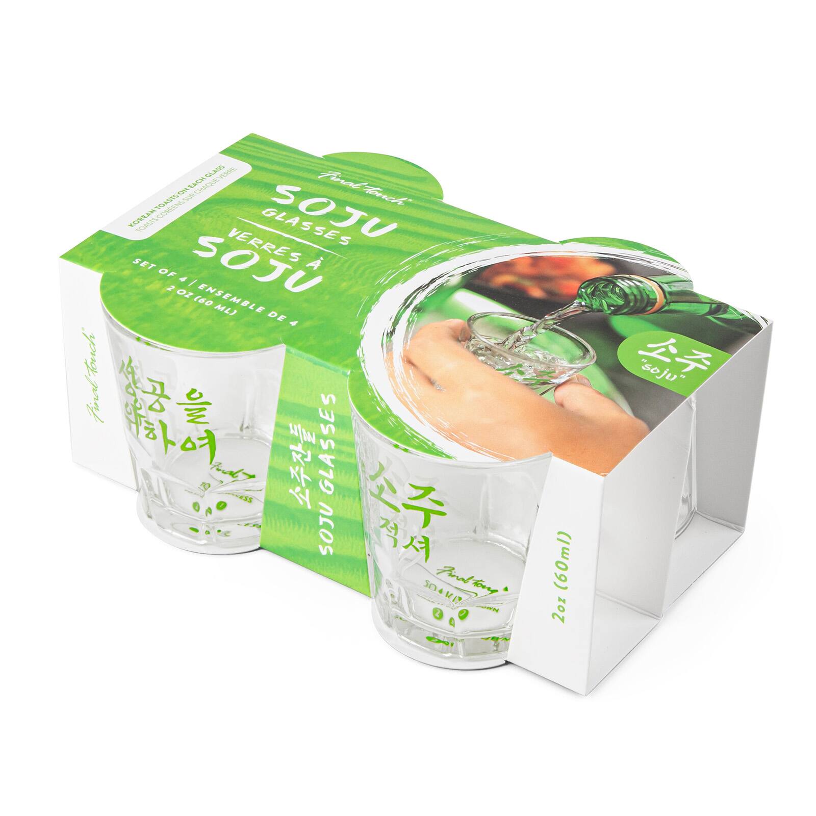 GLASS VERRE Final NO EACH CHAQUE KOREAN TOASTS TOASTS COREENS SUR SUR SOJU touch KOREAN TOASTS GLASSES SET SOJU VERRES OF 4 I 2 oz (60 ENSEMBLE ML) DE 4 final touch GLASSES SOJU SOOKI? Final tourg" tong N 2 EXI

2oz (60ml)
"soju"