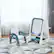 Alt View 13. Costway - 2 in 1 Kids Easel Desk Chair Set Book Rack Adjustable Art Painting Board - Blue.