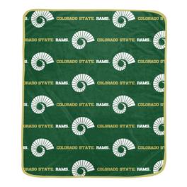 Pegasus - Colorado State Rams 60" x 72" Repeat Logo Wordmark Ultra Soft Blanket - Multicolor