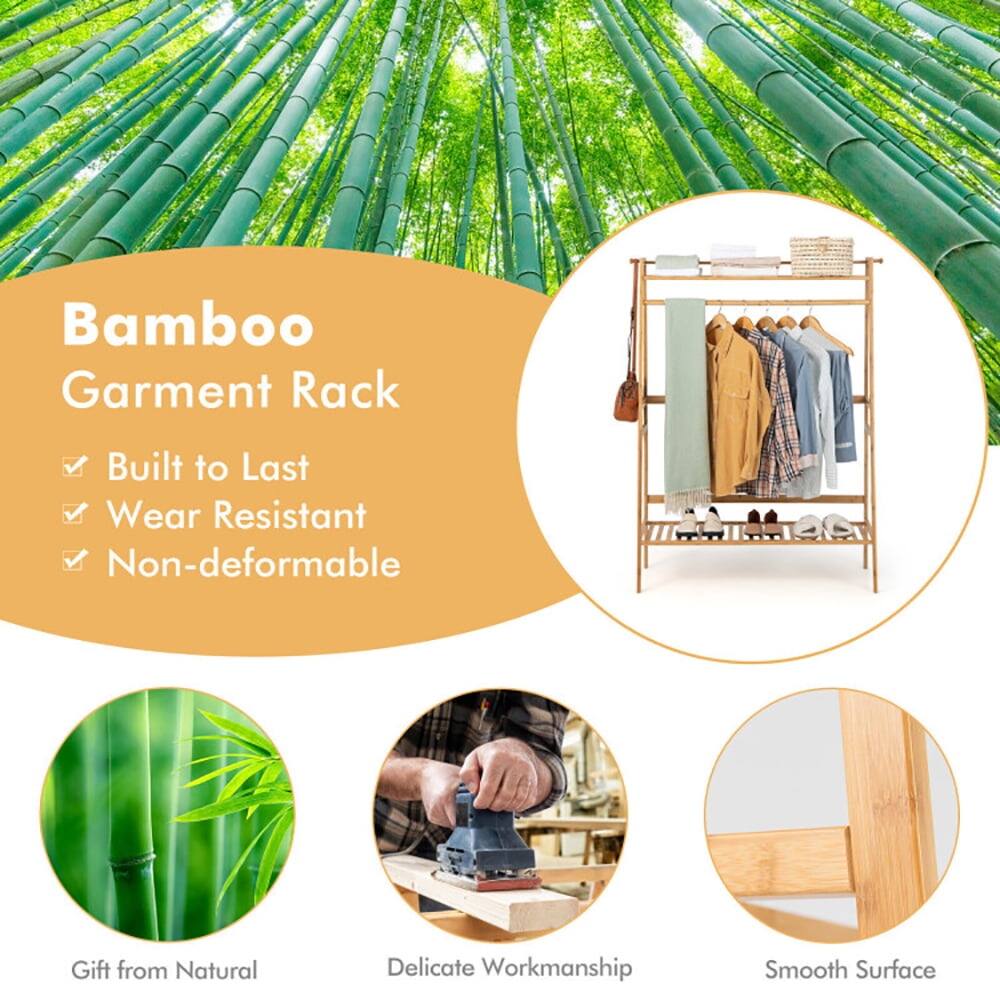 Bamboo Garment Rack

- Built to Last
- Wear Resistant
- Non-deformable

Gift from Natural
Delicate Workmanship
Smooth Surface