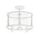 Alt View 18. Lalia Home - 3 Light Semi-flushmount Glass and Metallic Accented - White.
