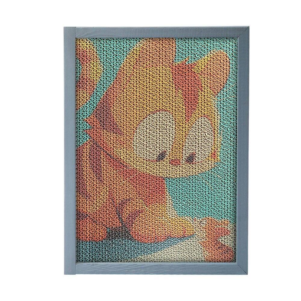 Alt View 7. Resenkos - Resenkos Cat Scratching Post Set With Adorable Patterns, 15 Pieces, Pet Scratch Mat, Feline Scratch Board, Gray - Gray.