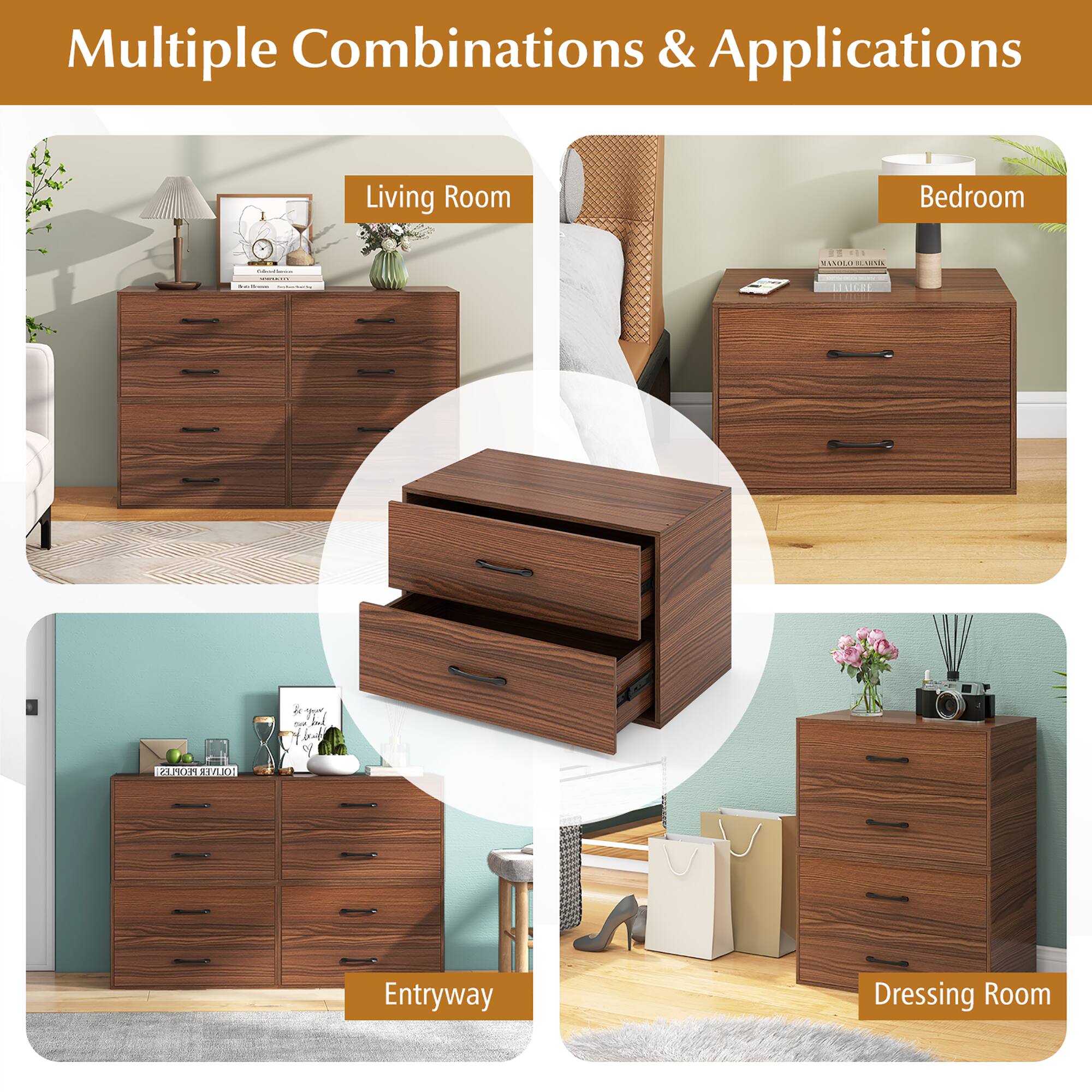 Multiple Combinations & Applications

Living Room
Bedroom
Entryway
Dressing Room