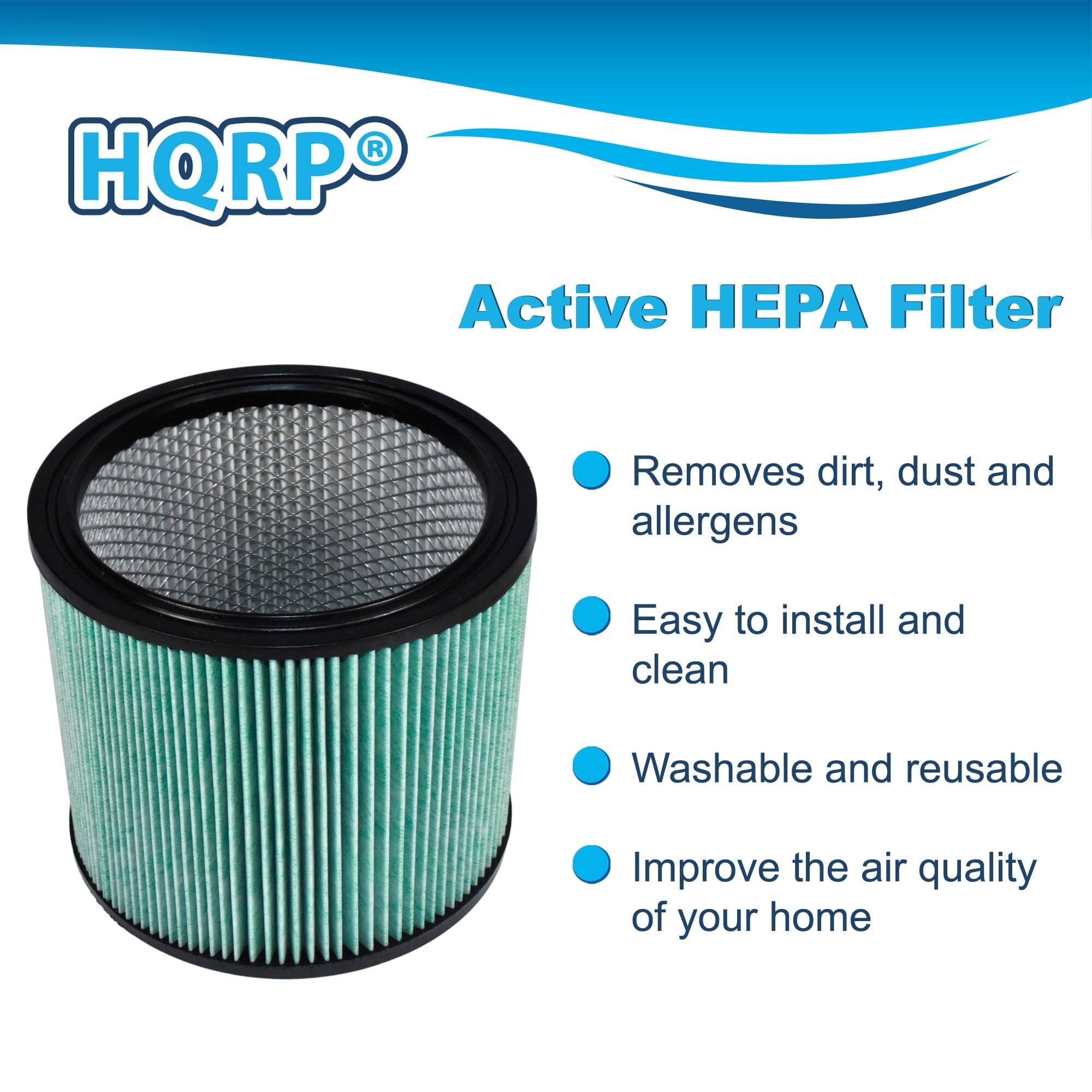 HQRP Active HEPA Filter

- Removes dirt, dust, and allergens
- Easy to install and clean
- Washable and reusable
- Improve the air quality of your home