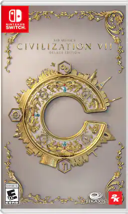Nintendo Switch. Sid Meier's Civilization VII Deluxe Edition. Everyone 10+. 10+. ESRB. Firaxis. 2K Games. - E10+ (Everyone 10+)