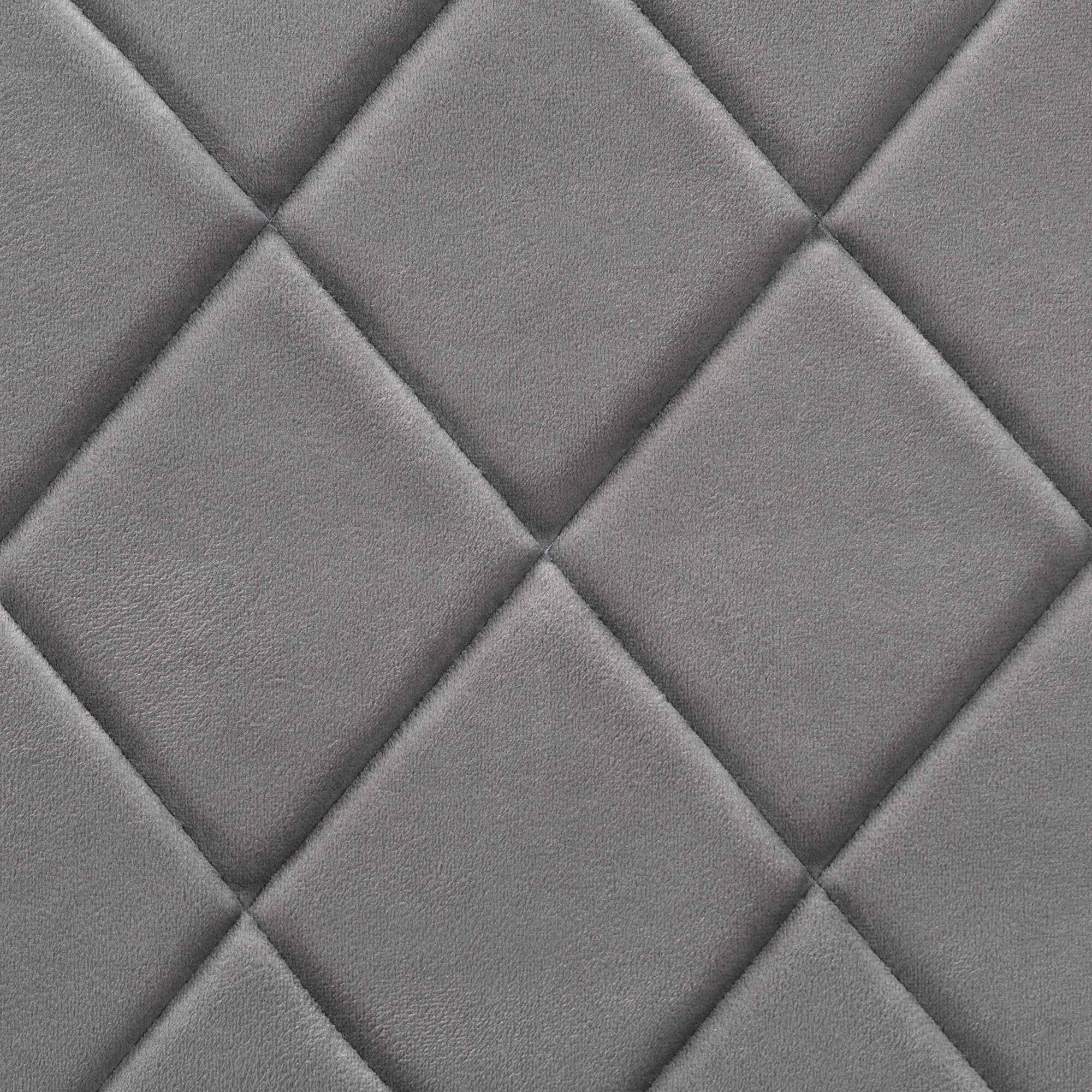 Alt View 1. Baxton Studio - Blaise Modern Glam Velvet Fabric Upholstered and Gold Finished Metal 4-Piece Dining Chair Set - Grey/gold.