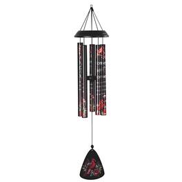 FC Design - 30"Long Cardinal Stamped Tube Wind Chime Outdoor Patio or Garden Hanging Wind Chime Decoration - Multi-Color