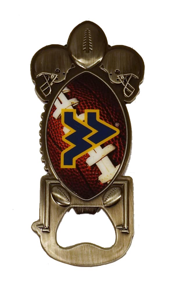 Rico Industries - West Virginia Mountaineers Magnetic Beer Bottle Opener - twist-off/pry-off, soda pop bottle opener - Multi