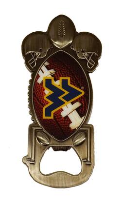 Rico Industries - West Virginia Mountaineers Magnetic Beer Bottle Opener - twist-off/pry-off, soda pop bottle opener - Multi