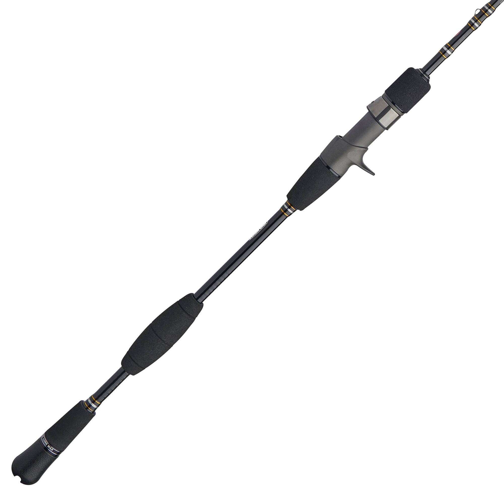 Front. PENN - PENN Carnage III Conventional Slow Pitch Rod, 6'8" Fishing Pole, Medium Heavy - Black.